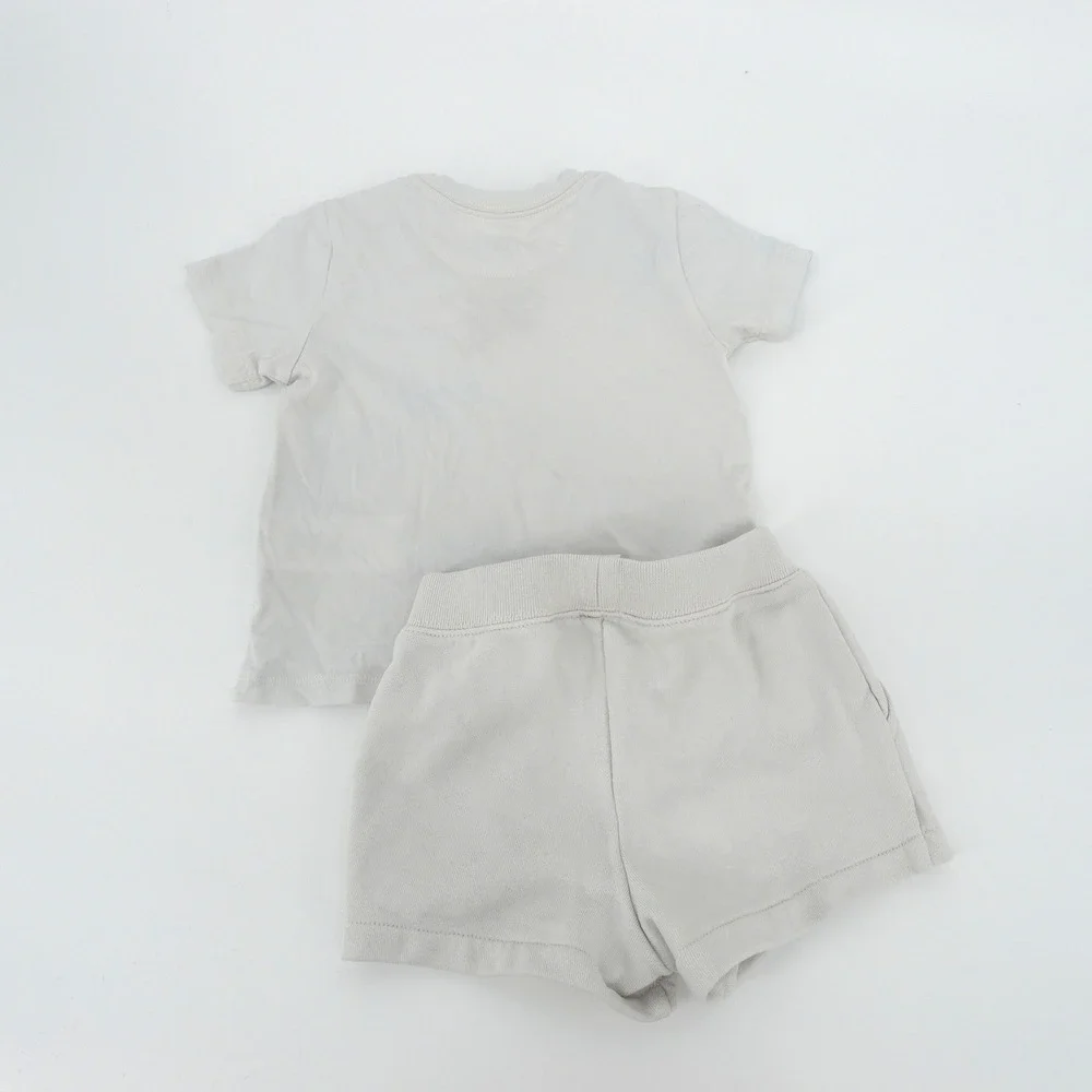 Ralph Lauren Kids 12M Off White American Flag T-Shirt and Shorts Set 2pc